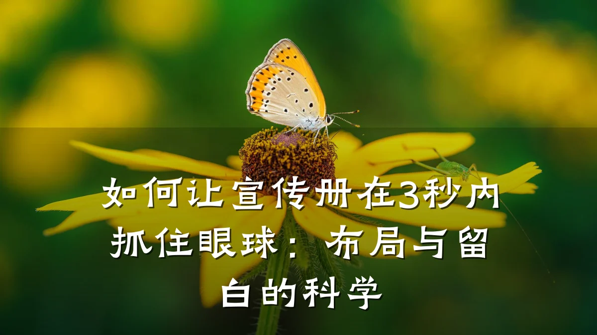 如何让宣传册在3秒内抓住眼球：布局与留白的科学