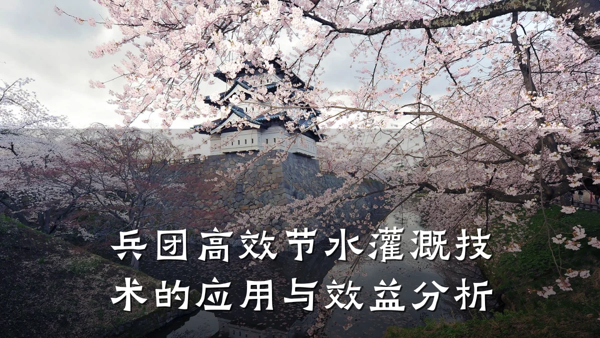 兵团高效节水灌溉技术的应用与效益分析