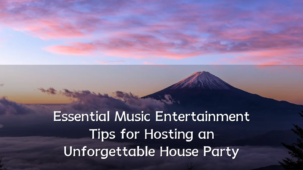 Essential Music Entertainment Tips for Hosting an Unforgettable House Party