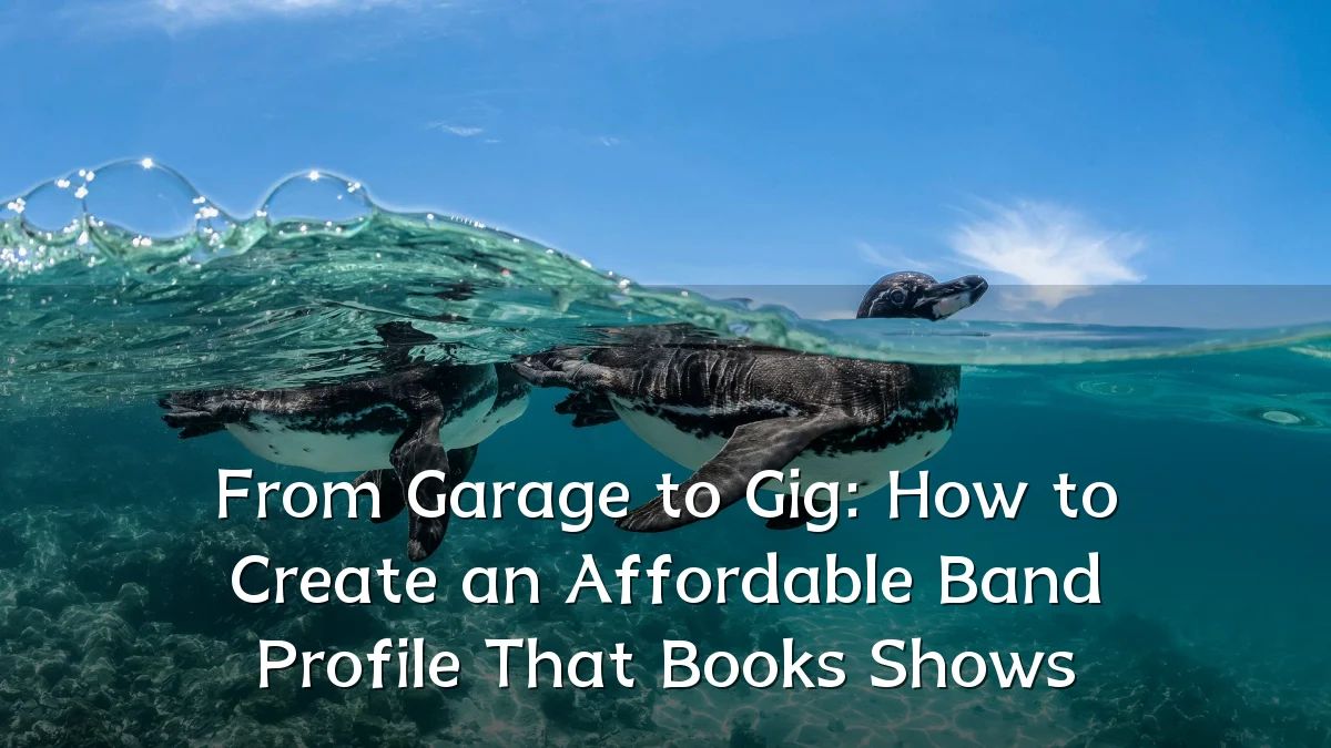 From Garage to Gig: How to Create an Affordable Band Profile That Books Shows