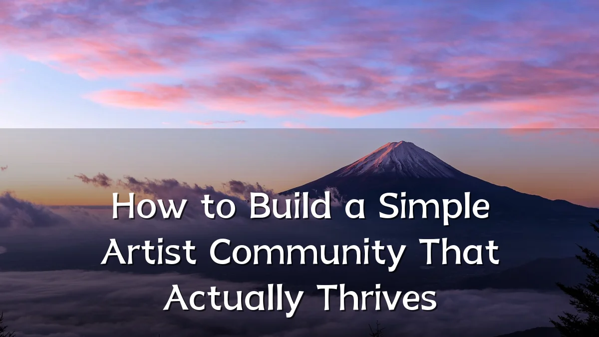 How to Build a Simple Artist Community That Actually Thrives