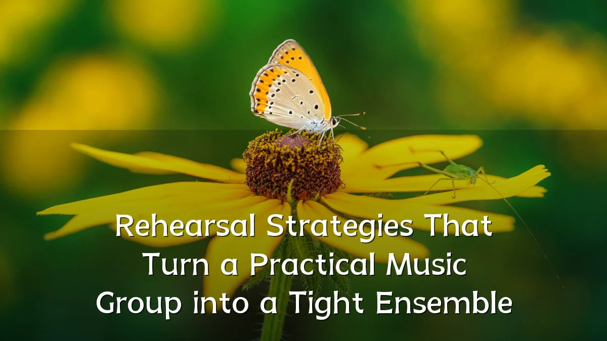 Rehearsal Strategies That Turn a Practical Music Group into a Tight Ensemble