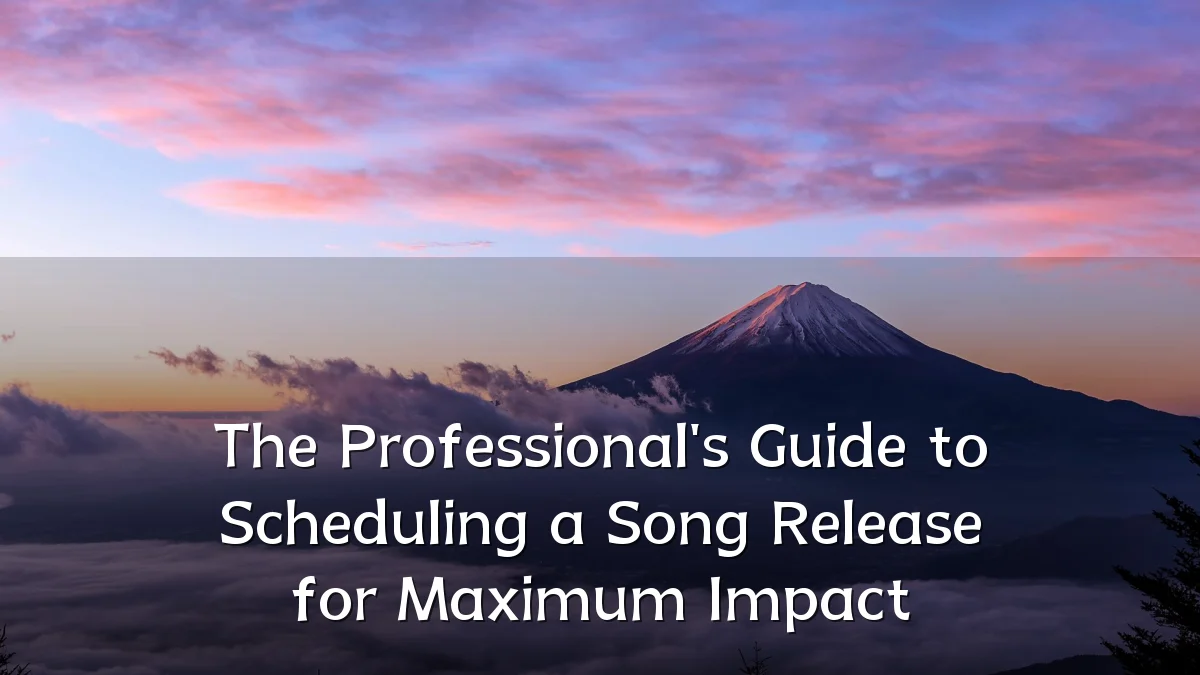 The Professional's Guide to Scheduling a Song Release for Maximum Impact