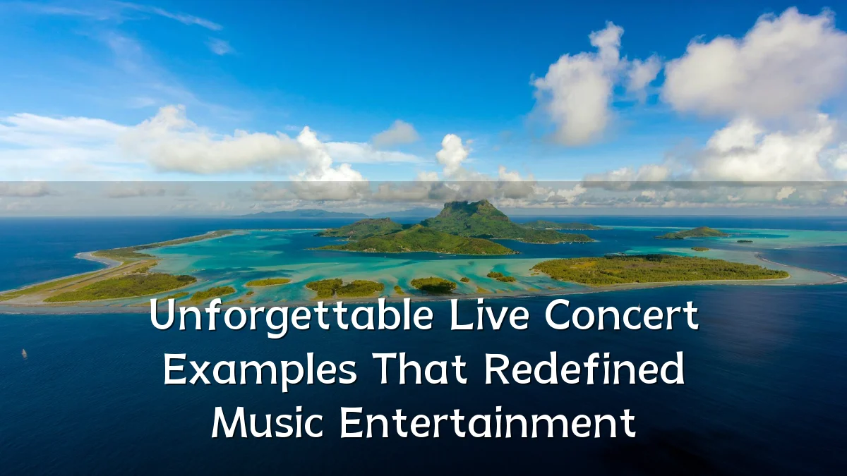 Unforgettable Live Concert Examples That Redefined Music Entertainment