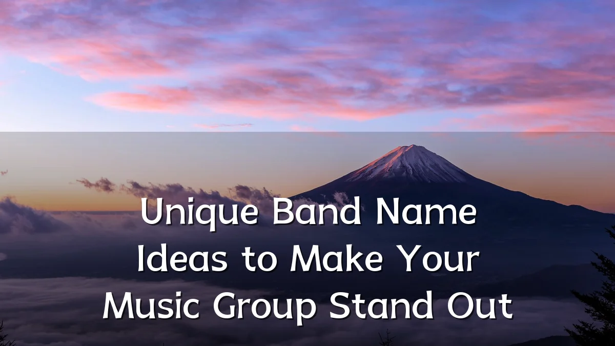 Unique Band Name Ideas to Make Your Music Group Stand Out