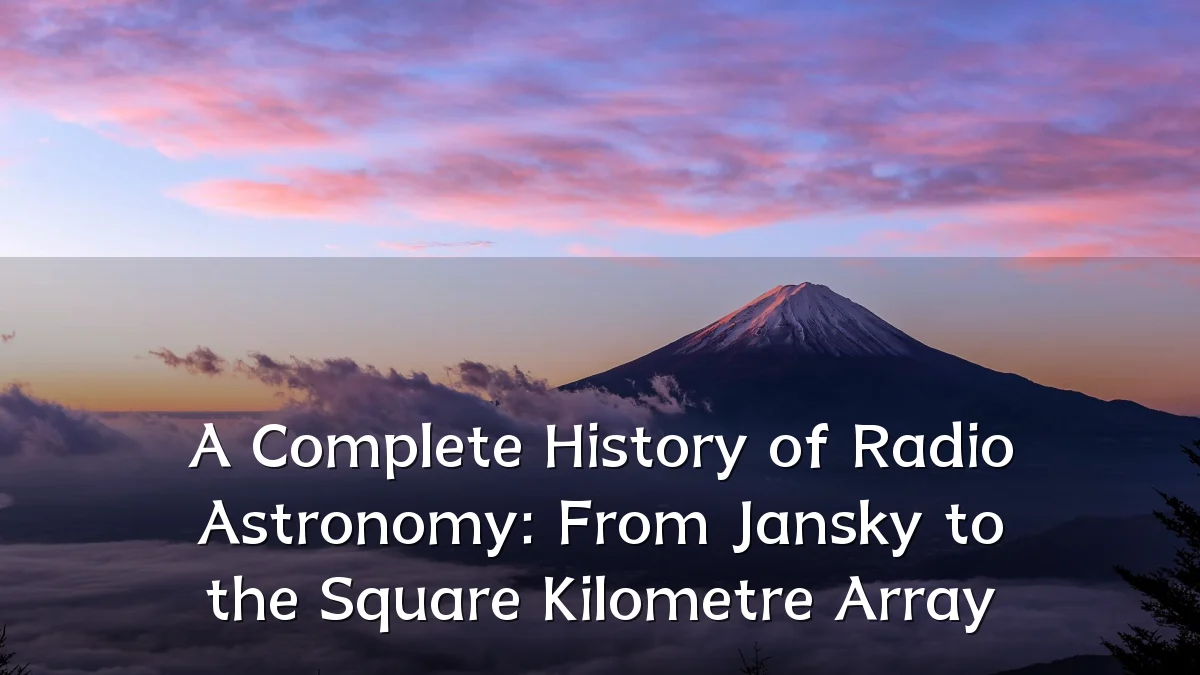 A Complete History of Radio Astronomy: From Jansky to the Square Kilometre Array