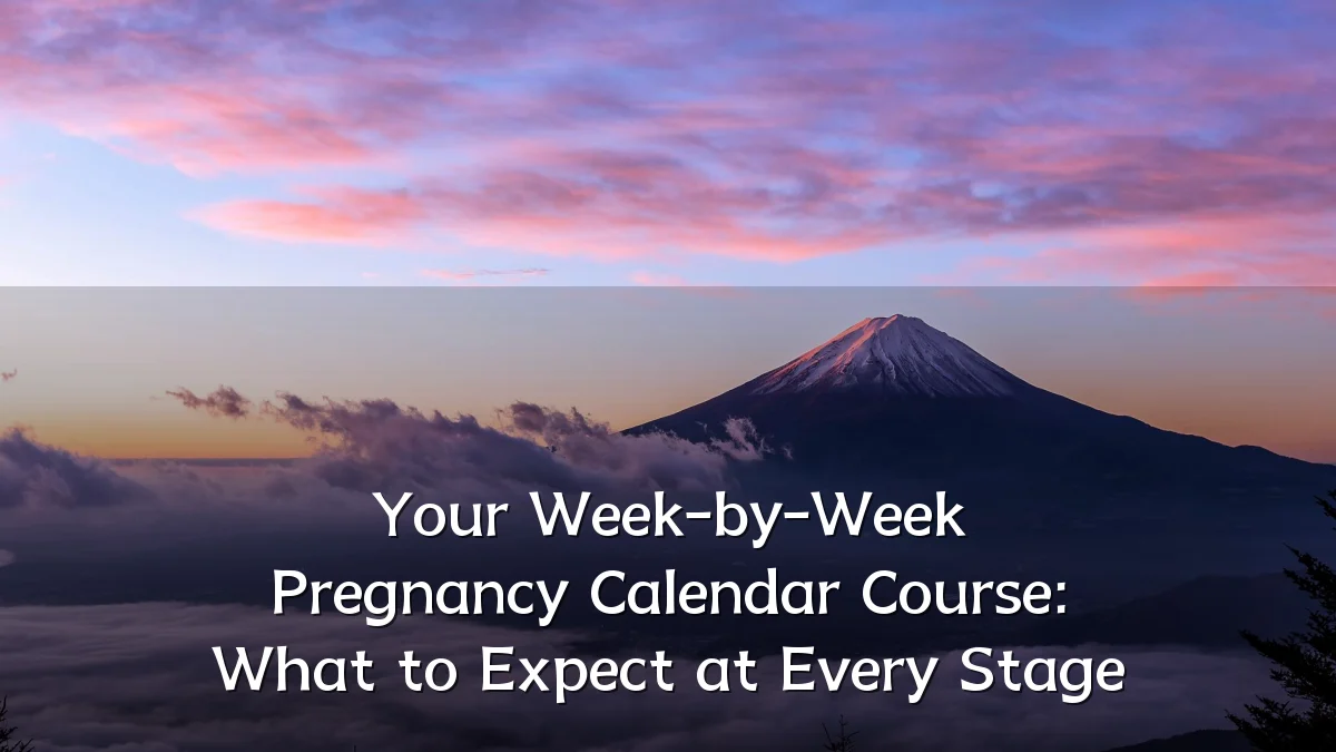 Your Week-by-Week Pregnancy Calendar Course: What to Expect at Every Stage